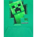 (マインクラフト) Minecraft オフィシャル商品 キッズ 子供 ボーイズ Creeper インサイド パーカー フード付き トレーナー フーディー 【海外通販】