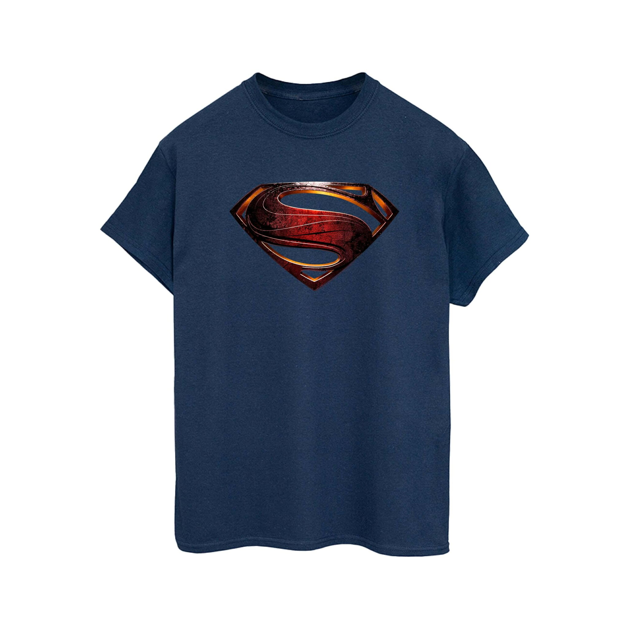 (スーパーマン) Superman オフィシャル商品 メンズ ロゴ Tシャツ コットン 半袖 トップス 【海外通販】