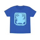 (ポケモン) Pokemon オフィシャル商品 キッズ 子供 ゼニガメ Tシャツ レトロ 半袖 トップス 【海外通販】