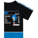 (ソニック・ザ・ヘッジホッグ) Sonic The Hedgehog オフィシャル商品 キッズ・子供 ボーイズ Gaming Statistics Tシャツ 半袖 トップス カットソー 