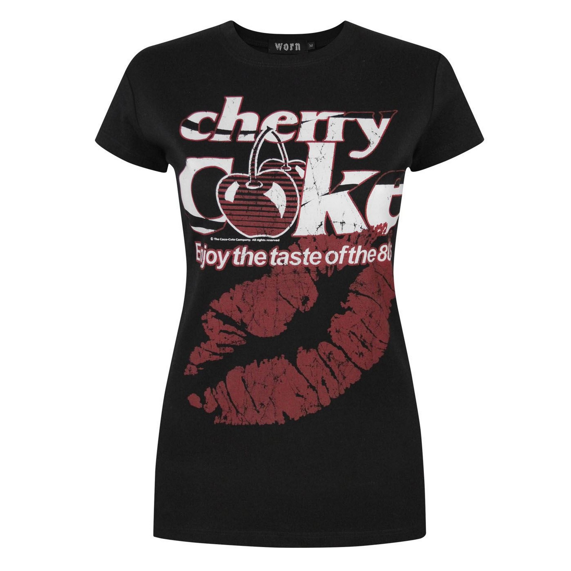 (ウォーン) Worn オフィシャル商品 レディース Cherry Coke Tシャツ Taste Of The 80s 半袖 トップス 【海外通販】