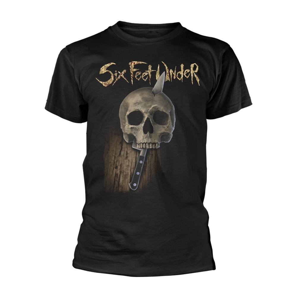 (シックス・フィート・アンダー) Six Feet Under オフィシャル商品 ユニセックス Knife Skull Tシャツ 半袖 トップス 【海外通販】