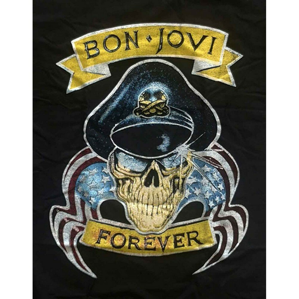 (ボン ジョヴィ) Bon Jovi オフィシャル商品 ユニセックス Forever Tシャツ コットン 半袖 トップス 【海外通販】