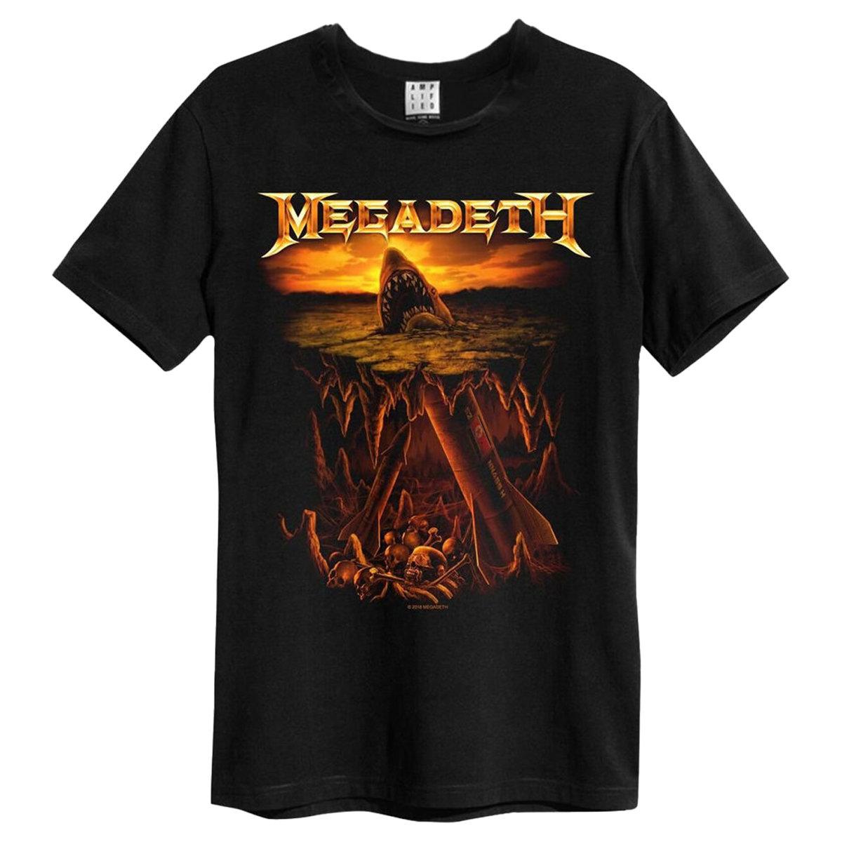 (アンプリファイド) Amplified オフィシャル商品 ユニセックス Megadeth Tシャツ Shark Nukes 半袖 トップス 【海外通販】