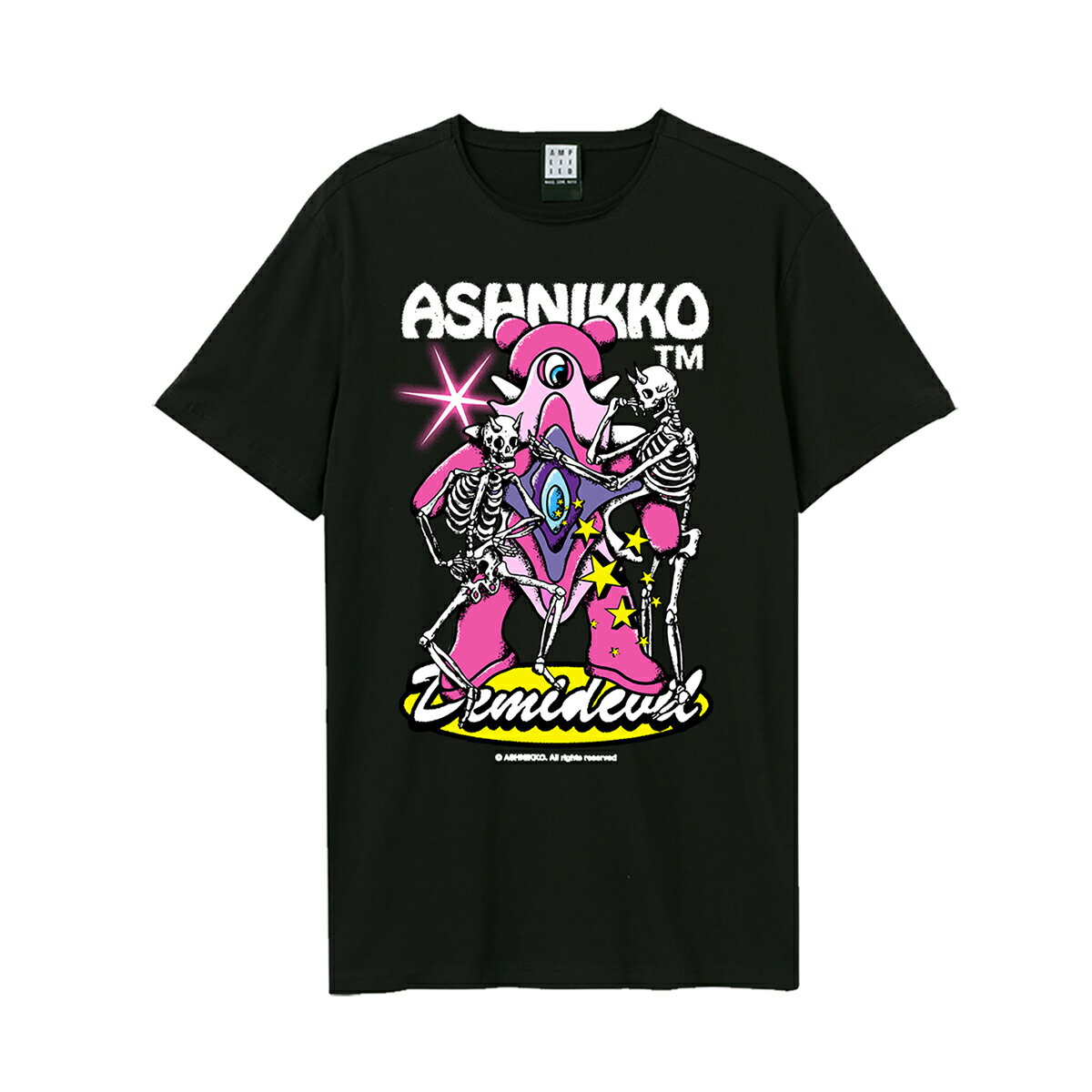 (アンプリファイド) Amplified オフィシャル商品 ユニセックス ハロウィン Tシャツ Demidevil Ashnikko 半袖 カットソー トップス 【海外通販】