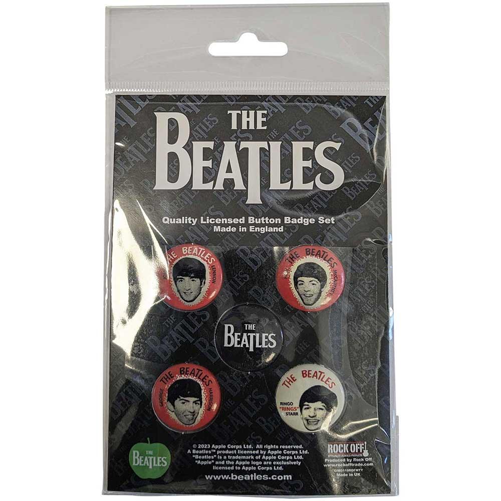 (ビートルズ) The Beatles オフィシャル商品 Vintage Portraits バッジ セット (5個組) 【海外通販】