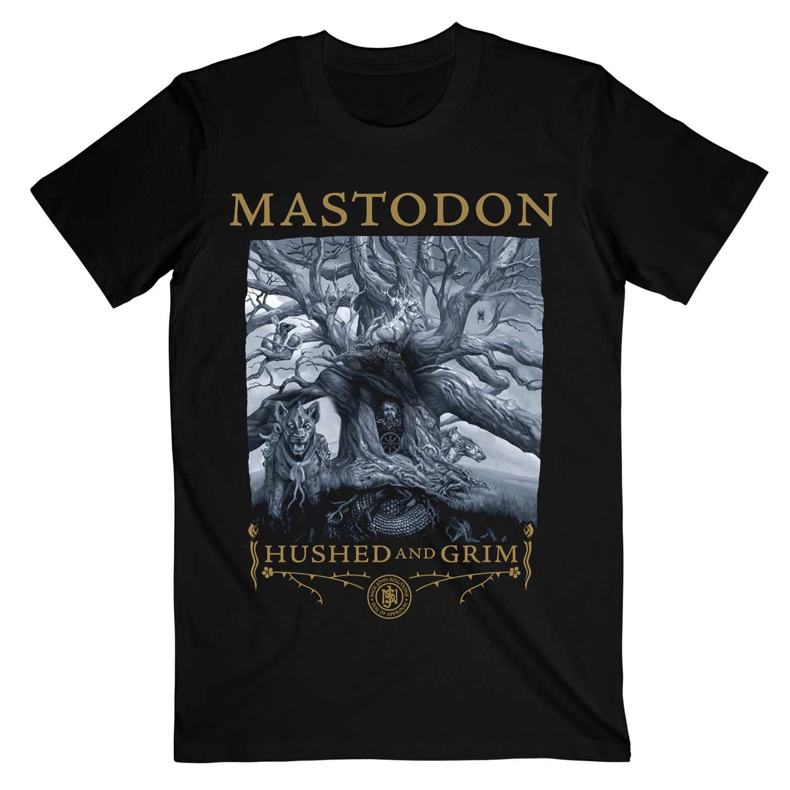 (マストドン) Mastodon オフィシャル商品 ユニセックス Hushed Grim Tシャツ コットン 半袖 トップス 【海外通販】