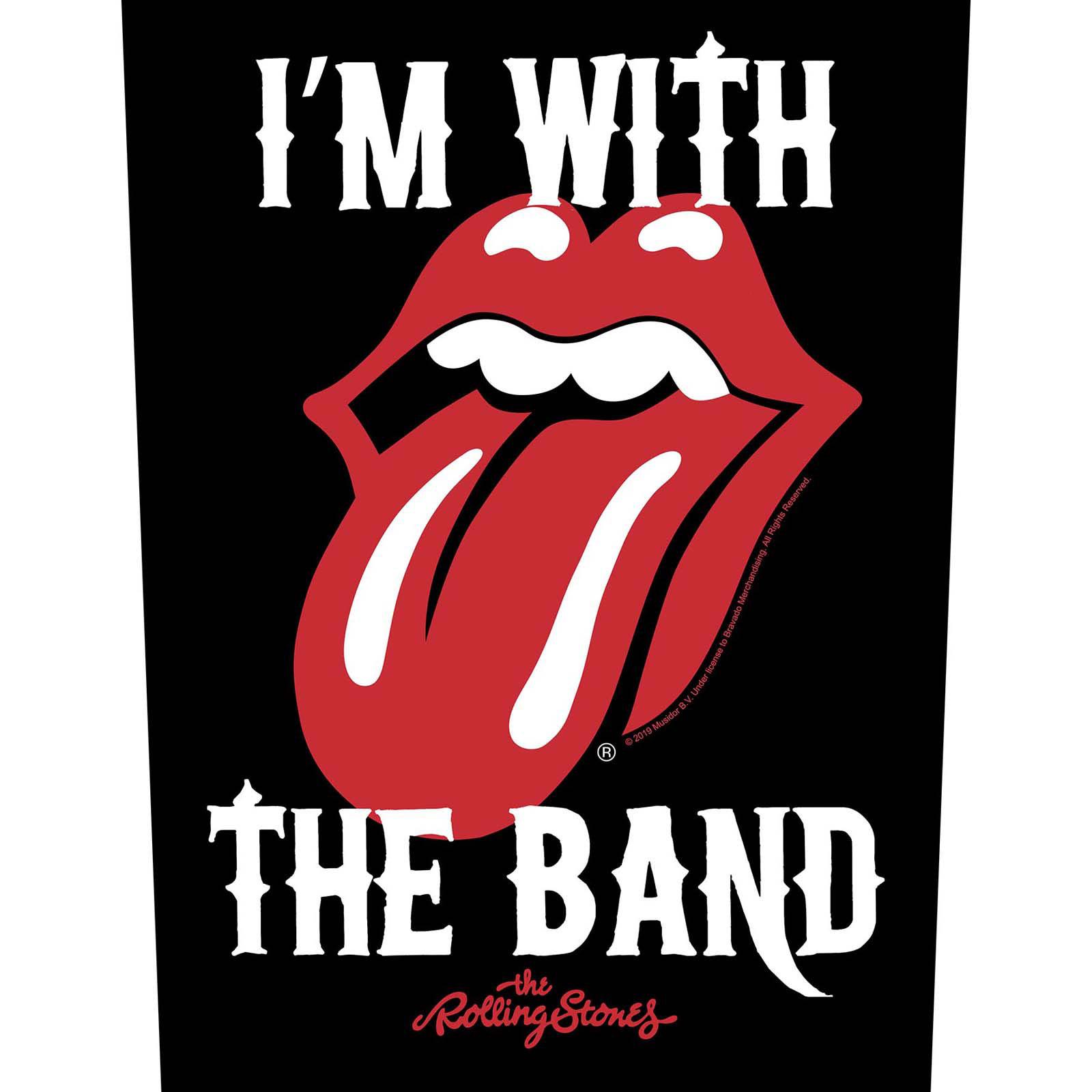 (ローリング・ストーンズ) The Rolling Stones オフィシャル商品 I'm With The Band ワッペン パッチ 【海外通販】