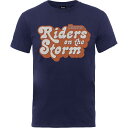 (ドアーズ) The Doors オフィシャル商品 ユニセックス Riders On The Storm ロゴ Tシャツ コットン 半袖 トップス 【海外通販】