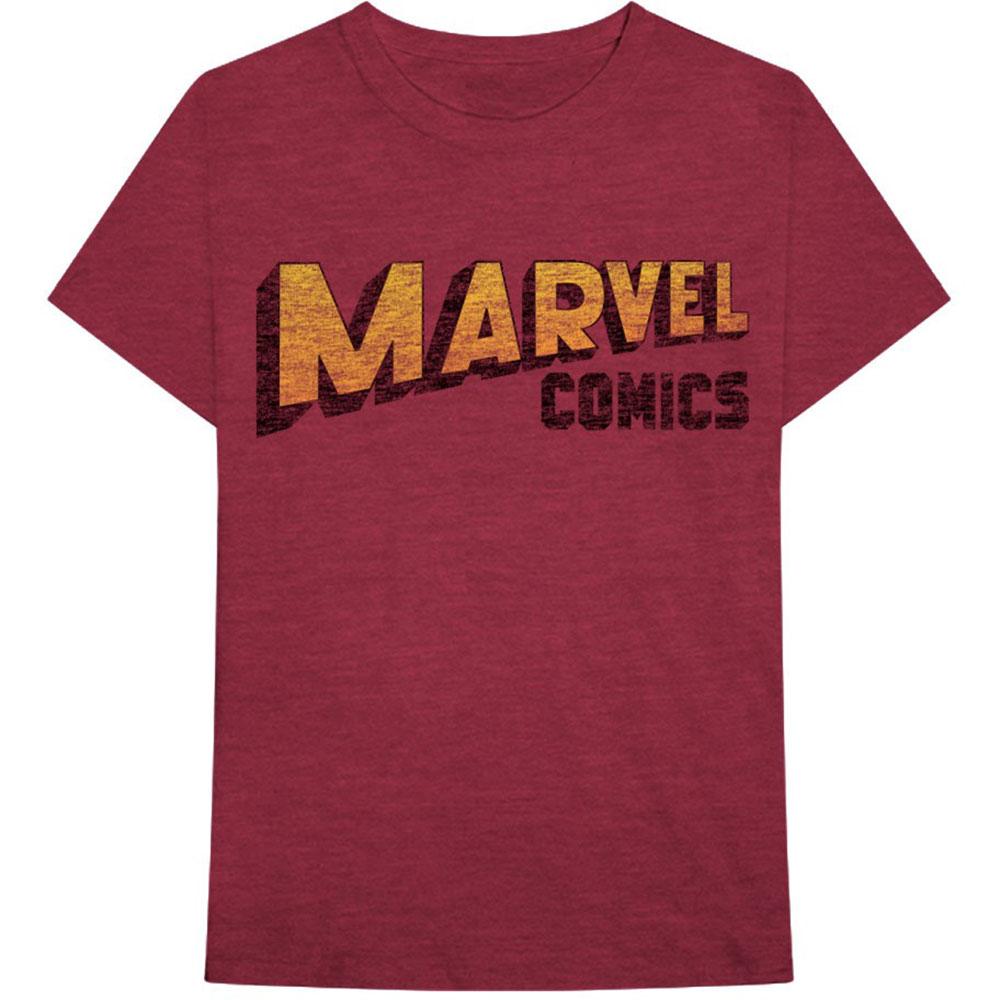 Rakuten - (マーベル・コミック) Marvel Comics オフィシャル商品 ユニセックス Warped ロゴ Tシャツ コットン 半袖 トップス 【海外通販】
