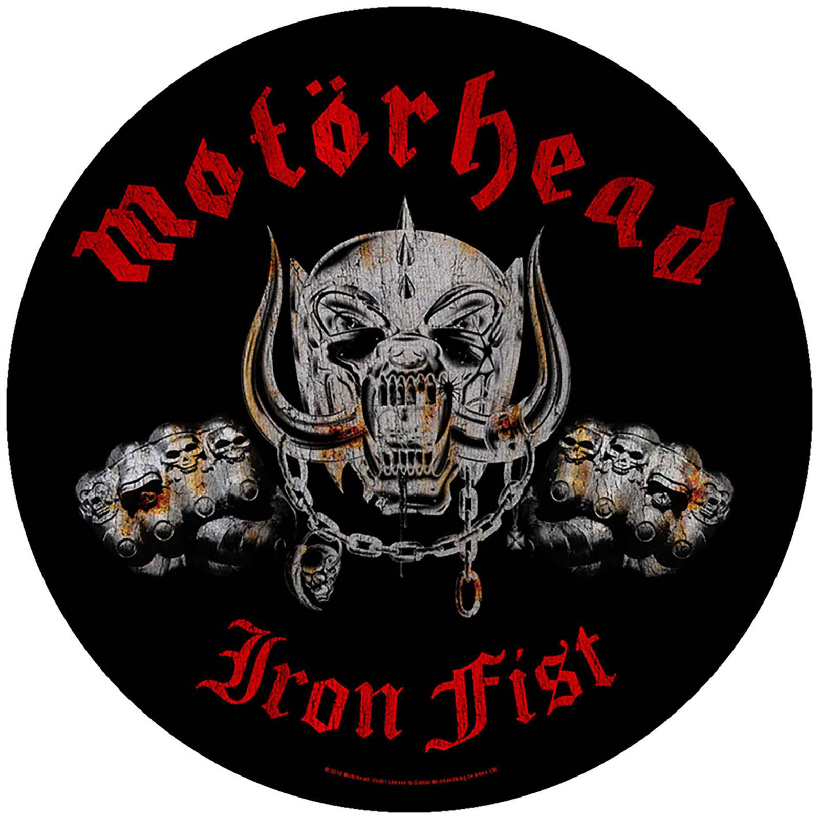 (モーターヘッド) Motorhead オフィシャル商品 Iron Fist 2010 ワッペン パッチ 