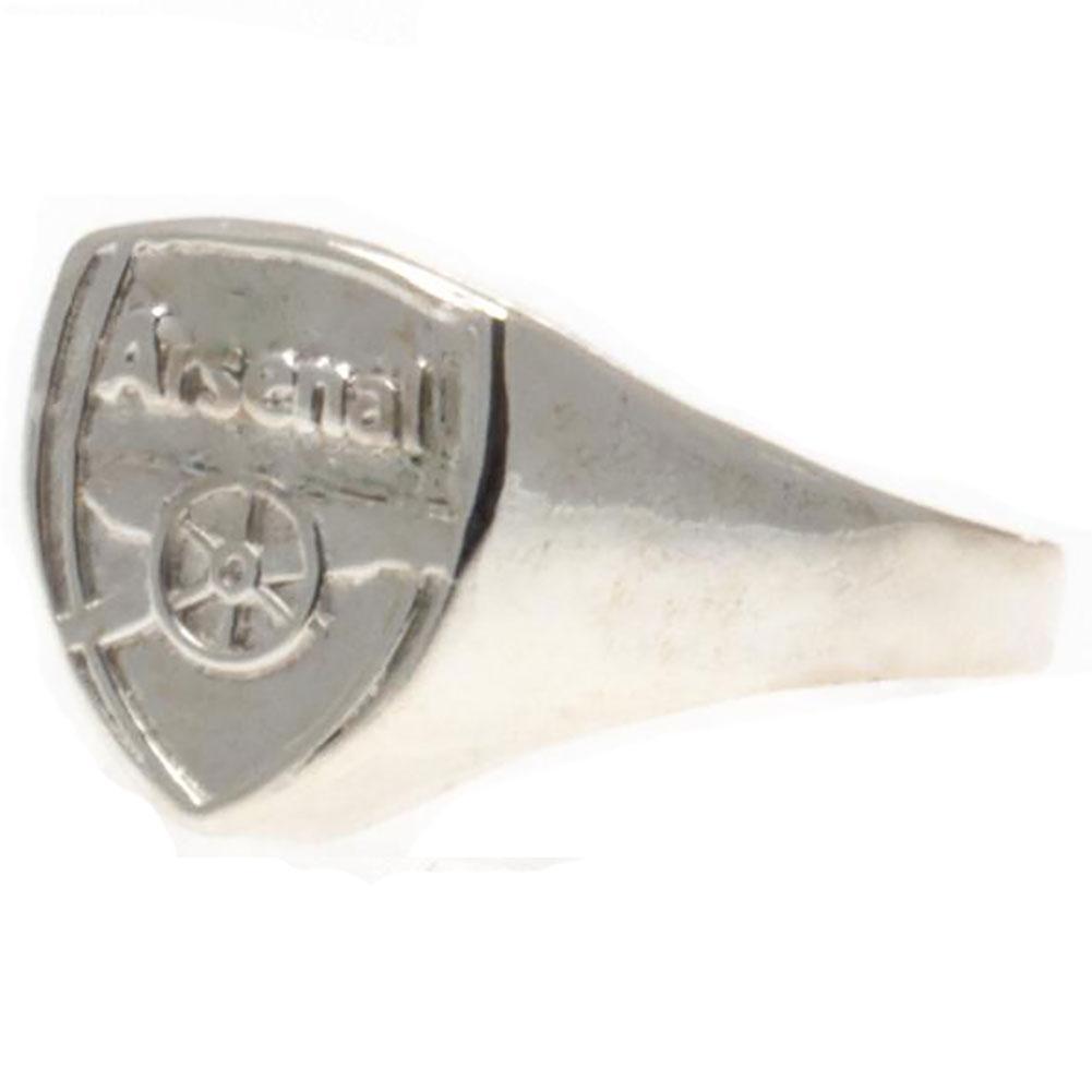 アーセナル フットボールクラブ Arsenal FC オフィシャル商品 シルバーめっき クレストリング 指輪 【海外通販】