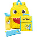 (ベイビーシャーク) Baby Shark オフィシャル商品 レインボー キッズ・子供 Surfs Up! リュック ランチバック 水筒 セット (4ピース) 【海外通販】