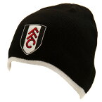 フラム フットボールクラブ Fulham FC オフィシャル商品 ユニセックス クレスト ビーニー ニット帽 帽子 【海外通販】