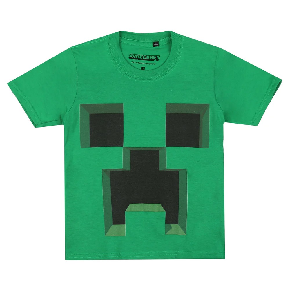 (マインクラフト) Minecraft オフィシャル商品 キッズ・子供用 クリーパー 半袖 Tシャツ トップス 男の子 【海外通販】のサムネイル