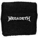 (メガデス) Megadeth オフィシャル商品 ロゴ リストバンド 布地 スエットバンド 【海外通販】