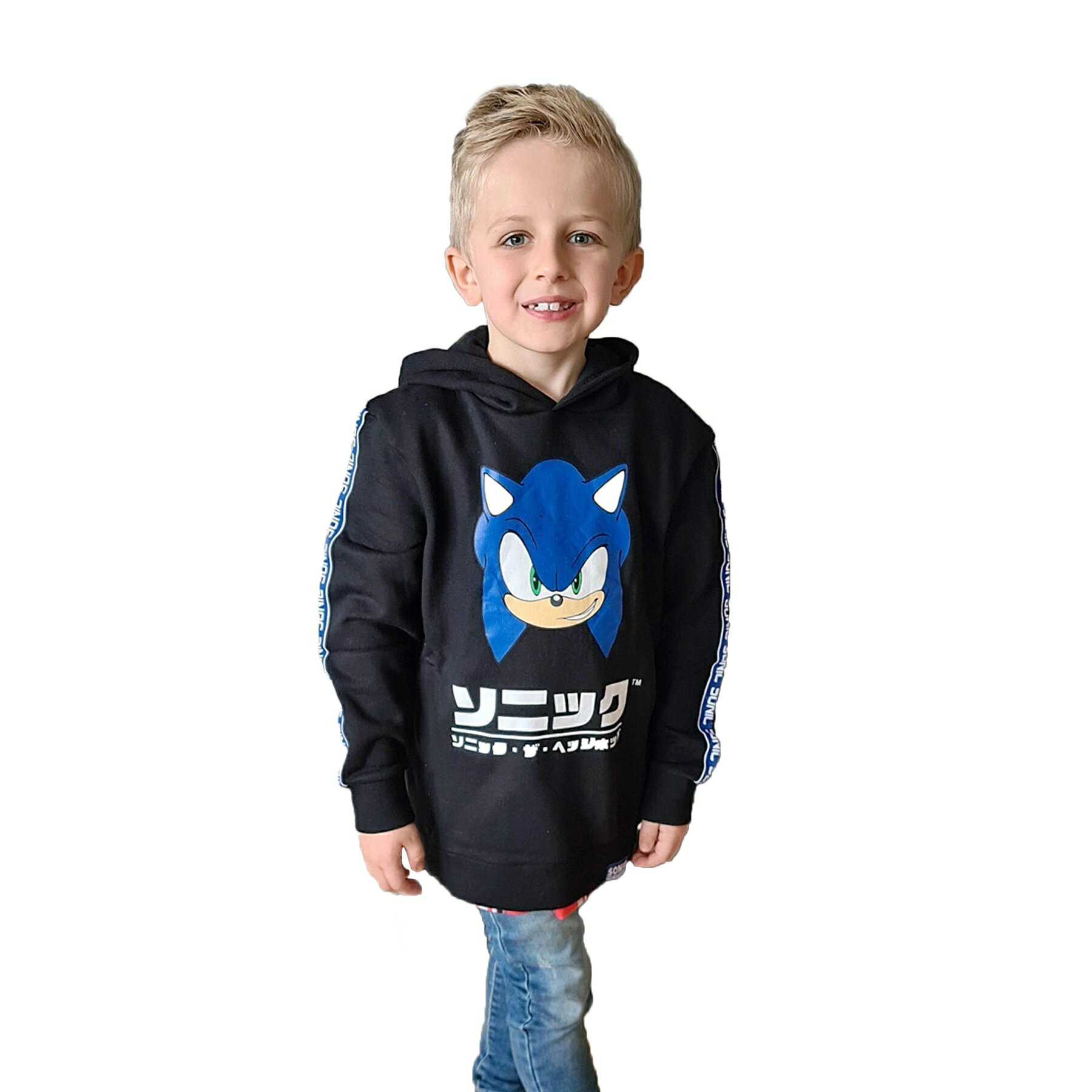 ソニック・ザ・ヘッジホッグ Sonic The Hedgehog オフィシャル商品 キッズ・子供 パーカー 長袖 トレーナー 【海外通販】