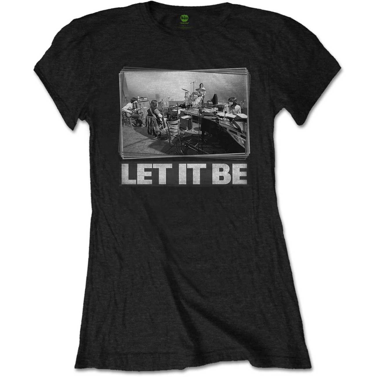 (ビートルズ) The Beatles オフィシャル商品 レディース Let It Be Studio Tシャツ 半袖 トップス 【海外通販】