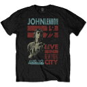 (ジョン レノン) John Lennon オフィシャル商品 ユニセックス Live In NYC Tシャツ 半袖 トップス 【海外通販】