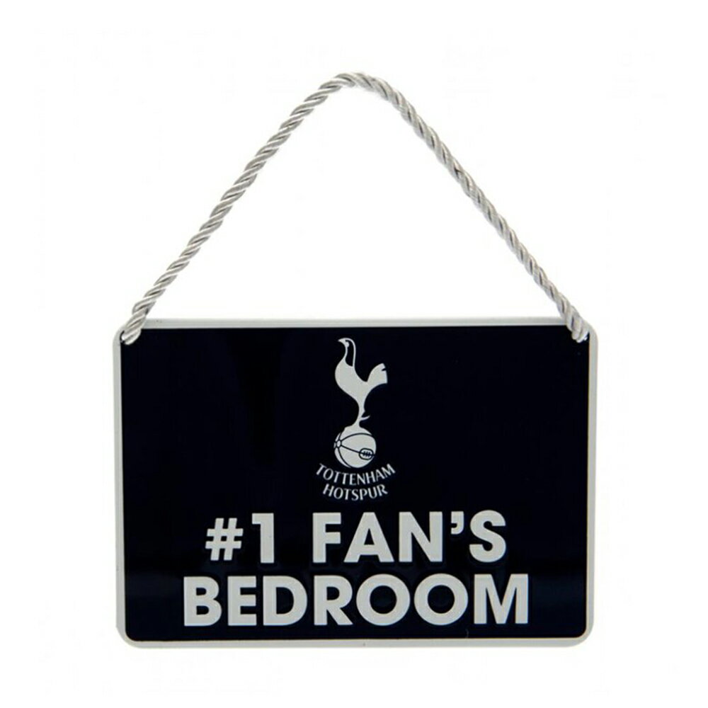 トッテナム・ホットスパー フットボールクラブ Tottenham Hotspur FC オフィシャル商品 #1 Fans Bedroom ドアサイン ドアプレート 飾り 【海外通販】