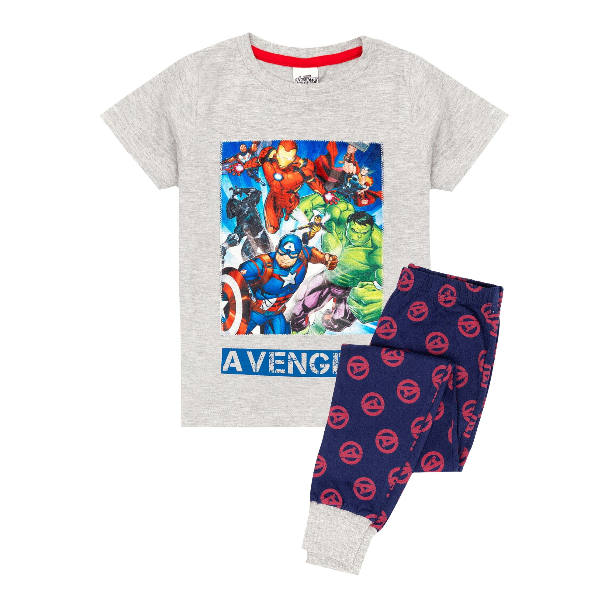 (マーベルアベンジャーズ) Marvel Avengers オフィシャル商品 キッズ・子供 ボーイズ スーパーヒーロー パジャマ 半袖 上下セット 【海外通販】