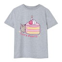 (ねこのプシーン) Pusheen オフィシャル商品 キッズ・子供 ガールズ Tシャツ Let's Pawty 半袖 トップス 【海外通販】