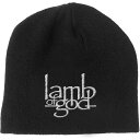 (ラム・オブ・ゴッド) Lamb Of God オフィシャル商品 ユニセックス ロゴ ビーニー ニット帽 【海外通販】