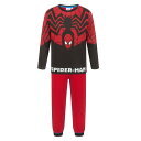 (スパイダーマン) Spider-Man オフィシャル商品 キッズ・子供 ボーイズ パジャマ 長袖 上下セット 【海外通販】