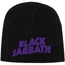 (ブラック・サバス) Black Sabbath オフィシャル商品 ユニセックス ロゴ ニット帽 ビーニー キャップ 【海外通販】