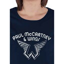 (ポール・マッカートニー) Paul McCartney オフィシャル商品 レディース Wings ロゴ Tシャツ 半袖 トップス 【海外通販】