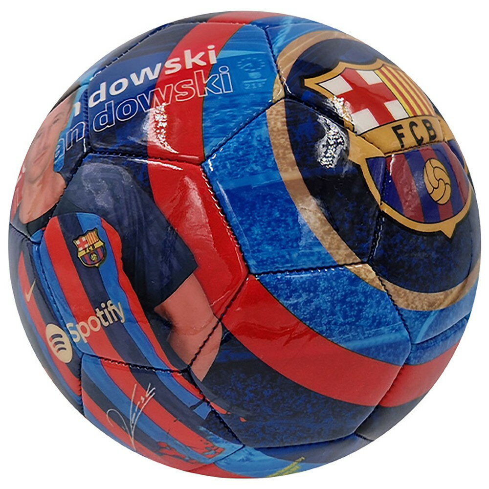 FCバルセロナ フットボールクラブ FC Barcelona オフィシャル商品 ロベルト・レヴァンドフスキ サッカーボール 【海外通販】