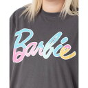 (バービー) Barbie オフィシャル商品 レディース オーバーサイズ Tシャツドレス 半袖 ロングTシャツ 【海外通販】