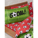 (べディング・アンド・ビヨンド) Bedding & Beyond サッカーボール ボックスシーツ・ピローケースセット 【海外通販】