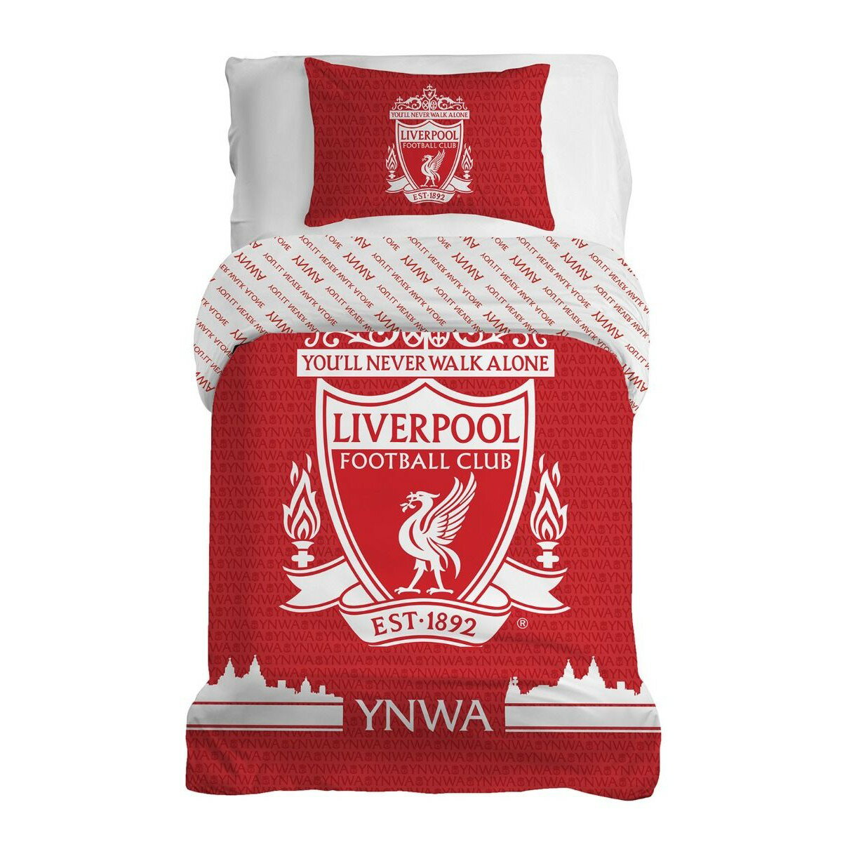 リバプール・フットボールクラブ Liverpool FC オフィシャル商品 掛け布団カバー・枕カバーセット 【海..