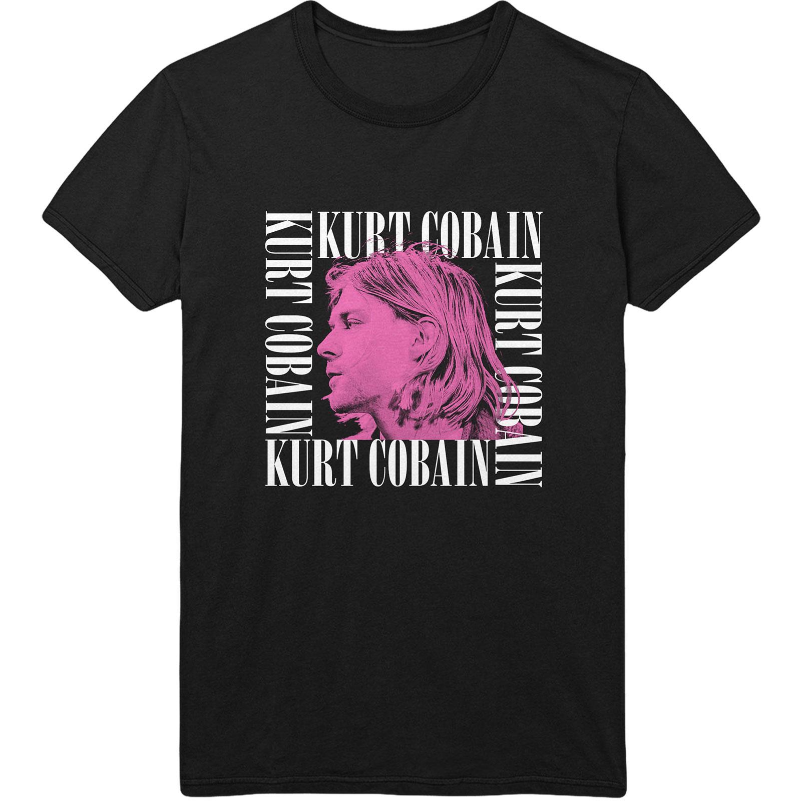 (カート・コバーン) Kurt Cobain オフィシャル商品 ユニセックス Head Shot Frame Tシャツ コットン 半袖 トップス 【海外通販】