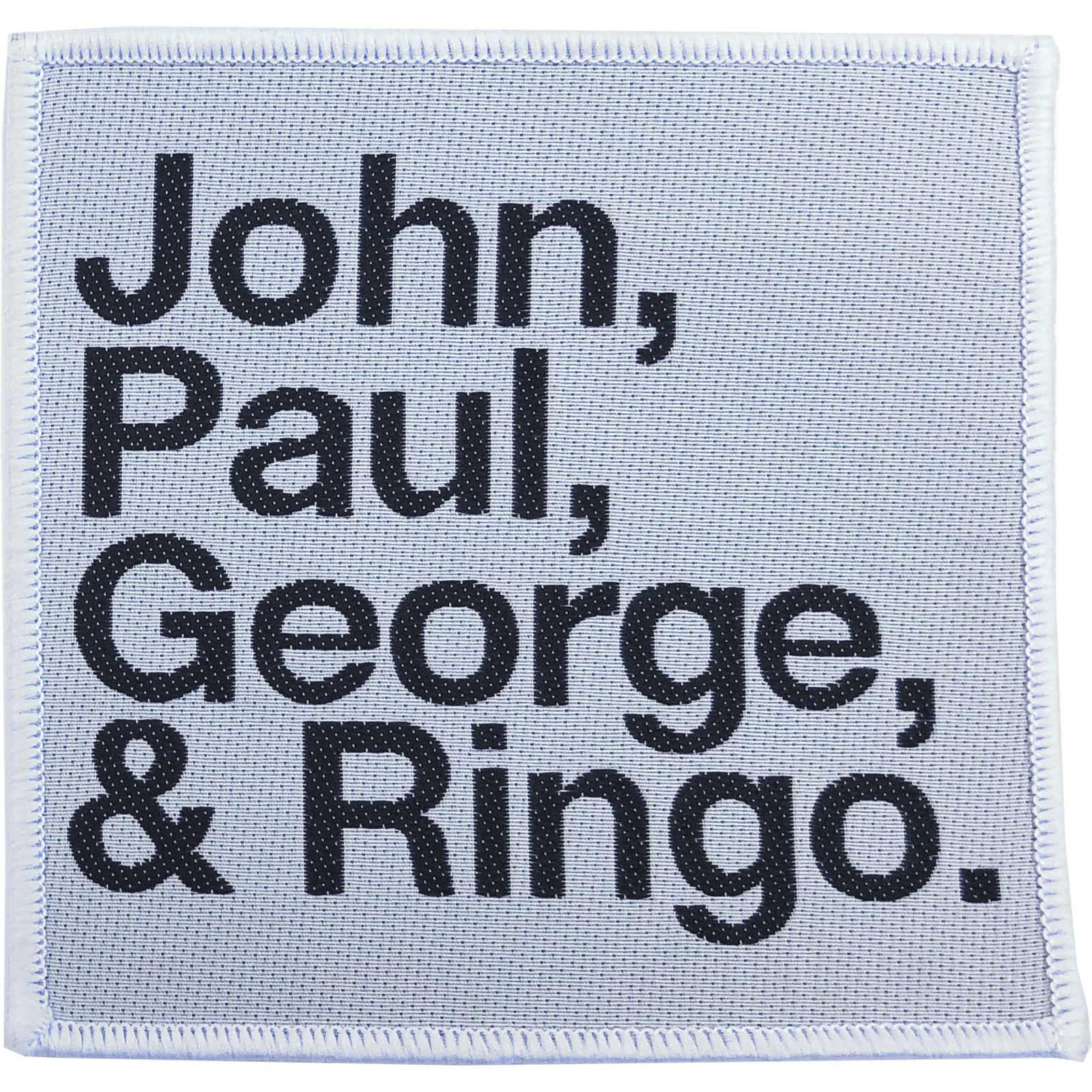 (ビートルズ) The Beatles オフィシャル商品 John Paul George & Ringo ワッペン パッチ 【海外通販】