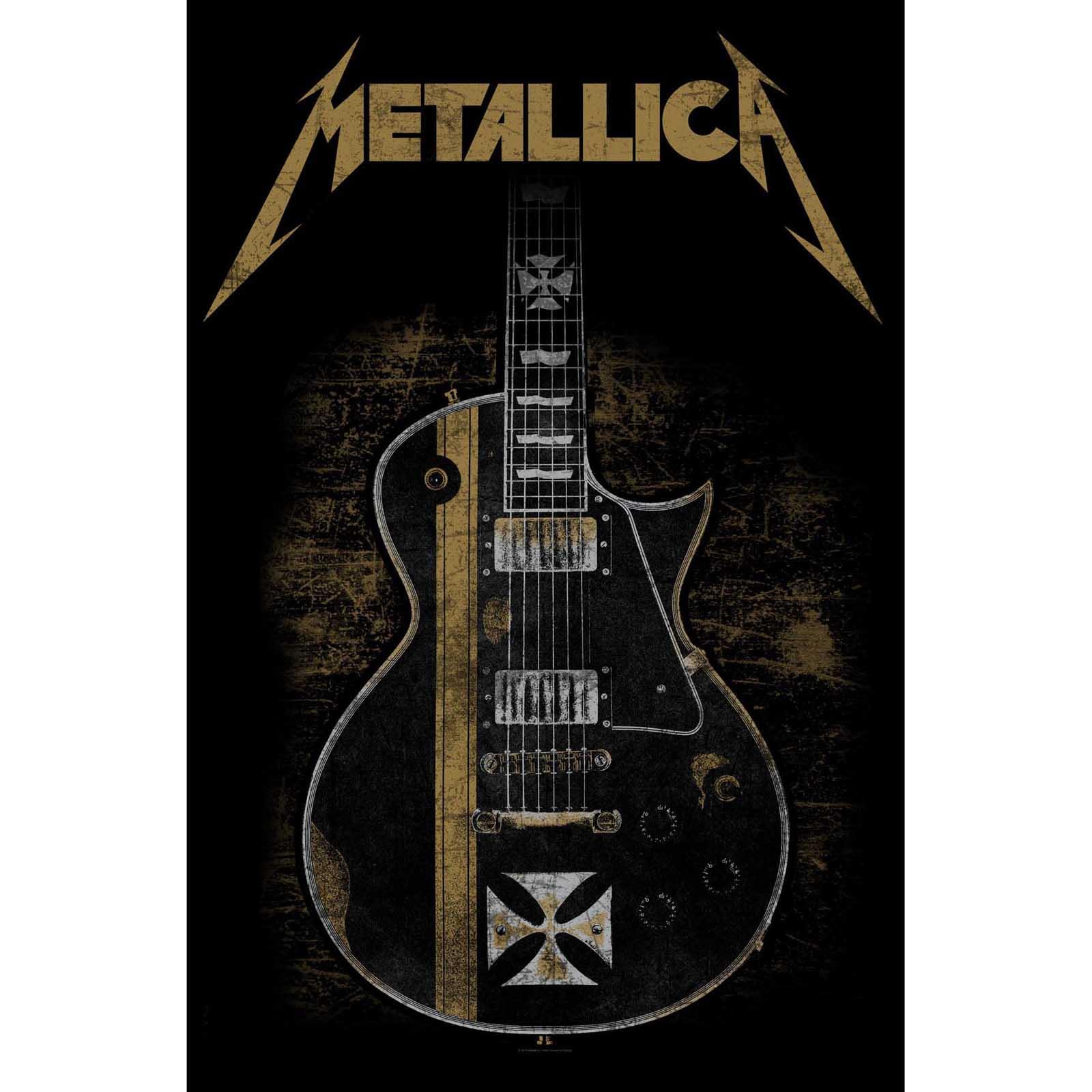 (メタリカ) Metallica オフィシャル商品 Hetfield Guitar テキスタイルポスター 布製 ポスター 【海外通販】