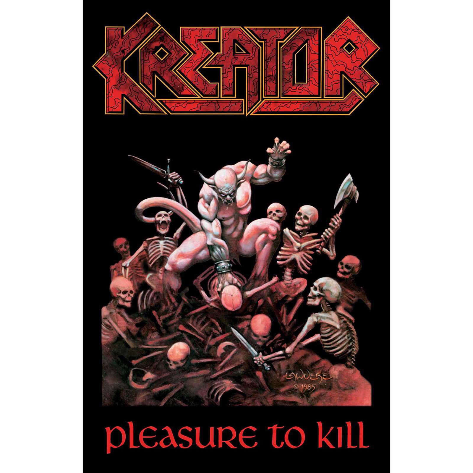 (クリエイター) Kreator オフィシャル商品 Pleasure To Kill テキスタイルポスター 布製 ポスター 【海..