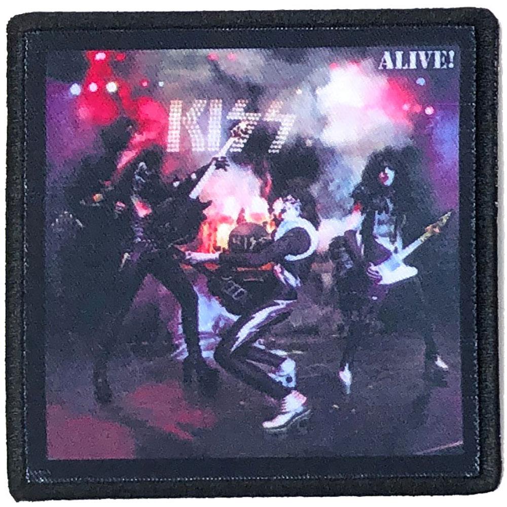(キッス) Kiss オフィシャル商品 Alive! スタンダード ワッペン アイロン装着 パッチ 【海外通販】
