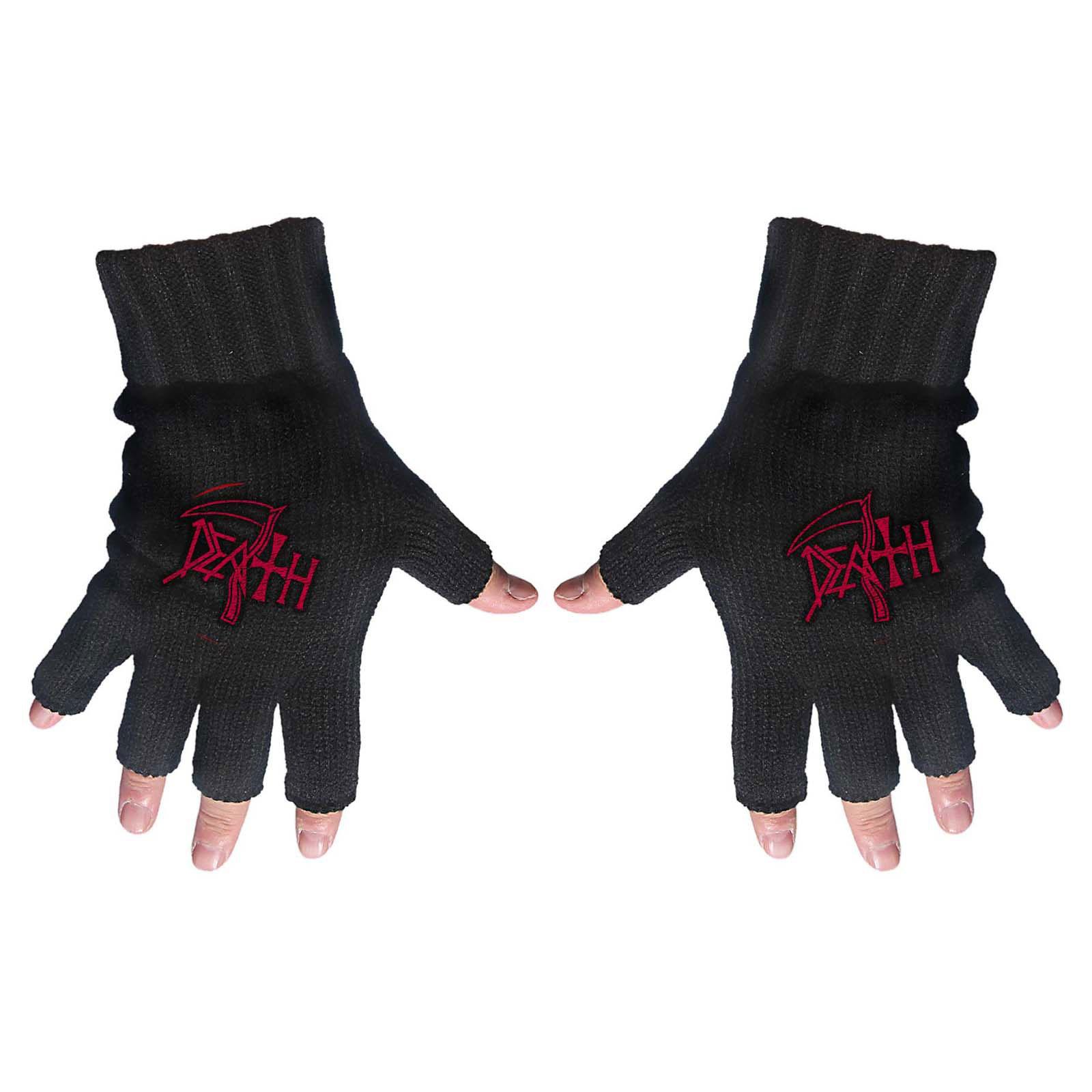 (デス) Death オフィシャル商品 ユニセックス ロゴ 手袋 フィンガーレス グローブ 【海外通販】