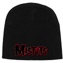 (ミスフィッツ) Misfits オフィシャル商品 ユニセックス レッド ロゴ ニット帽 ビーニー キャップ 【海外通販】