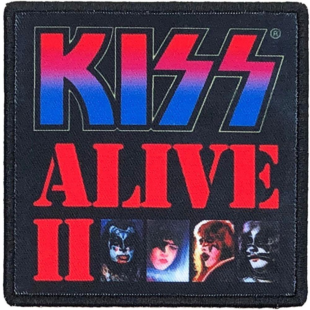(キッス) Kiss オフィシャル商品 Alive II ワッペン スタンダード アイロン装着 パッチ 【海外通販】
