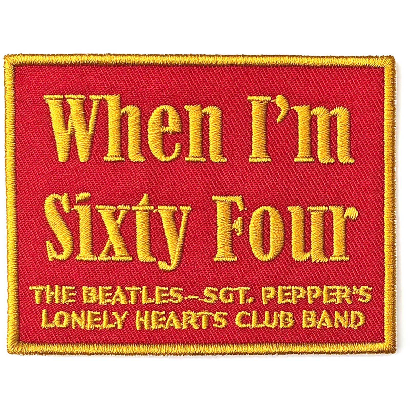 (ビートルズ) The Beatles オフィシャル商品 When I´m Sixty Four ワッペン パッチ 【海外通販】