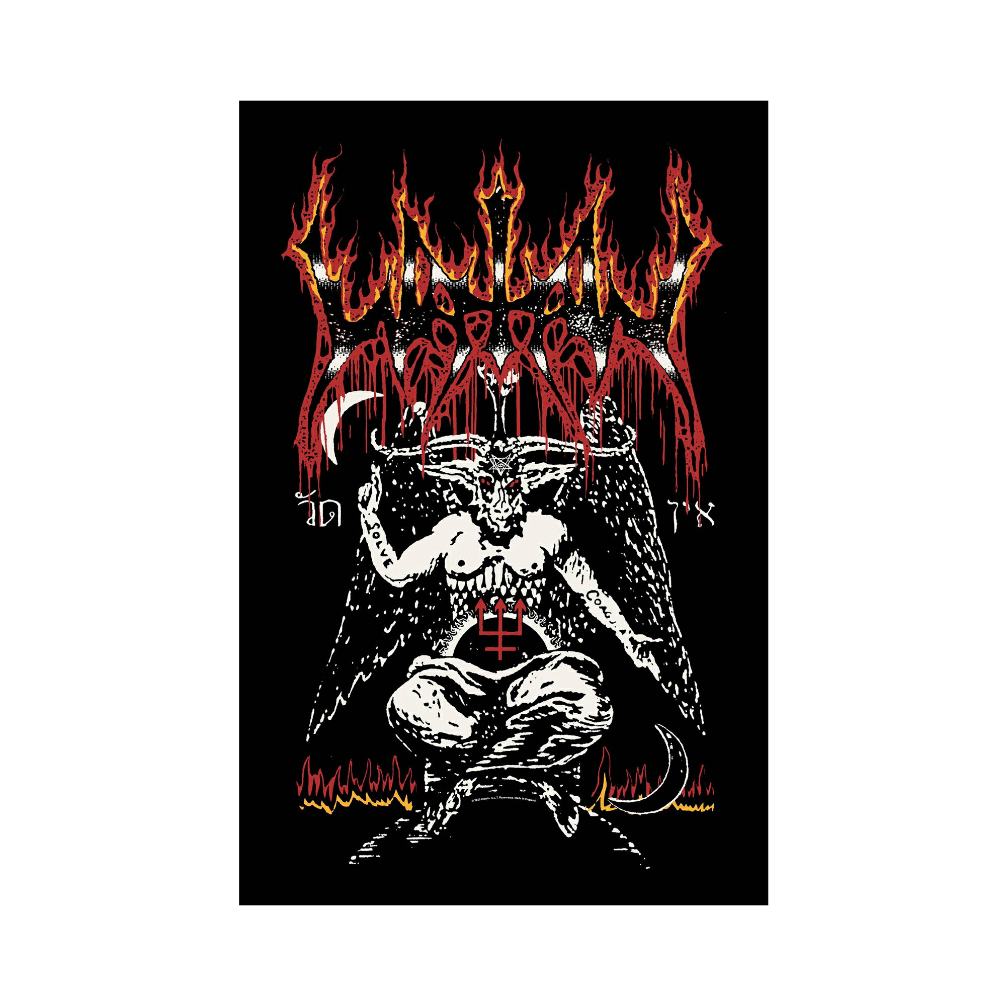 楽天Pertemba Japan（ヴァーテイン） Watain オフィシャル商品 Baphomet テキスタイルポスター ポリエステル 布製 ポスター 【海外通販】