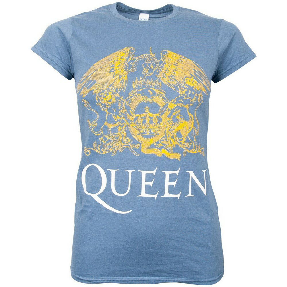 乐天商城 - (クイーン) Queen オフィシャル商品 レディース Classic クレスト Tシャツ 半袖 トップス 【海外通販】