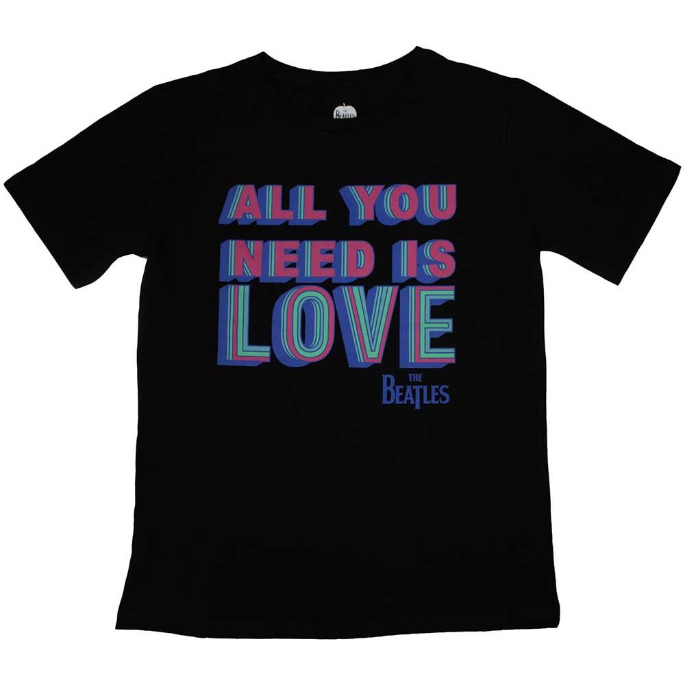 (ビートルズ) The Beatles オフィシャル商品 レディース All You Need Is Love Tシャツ 半袖 トップス 【海外通販】