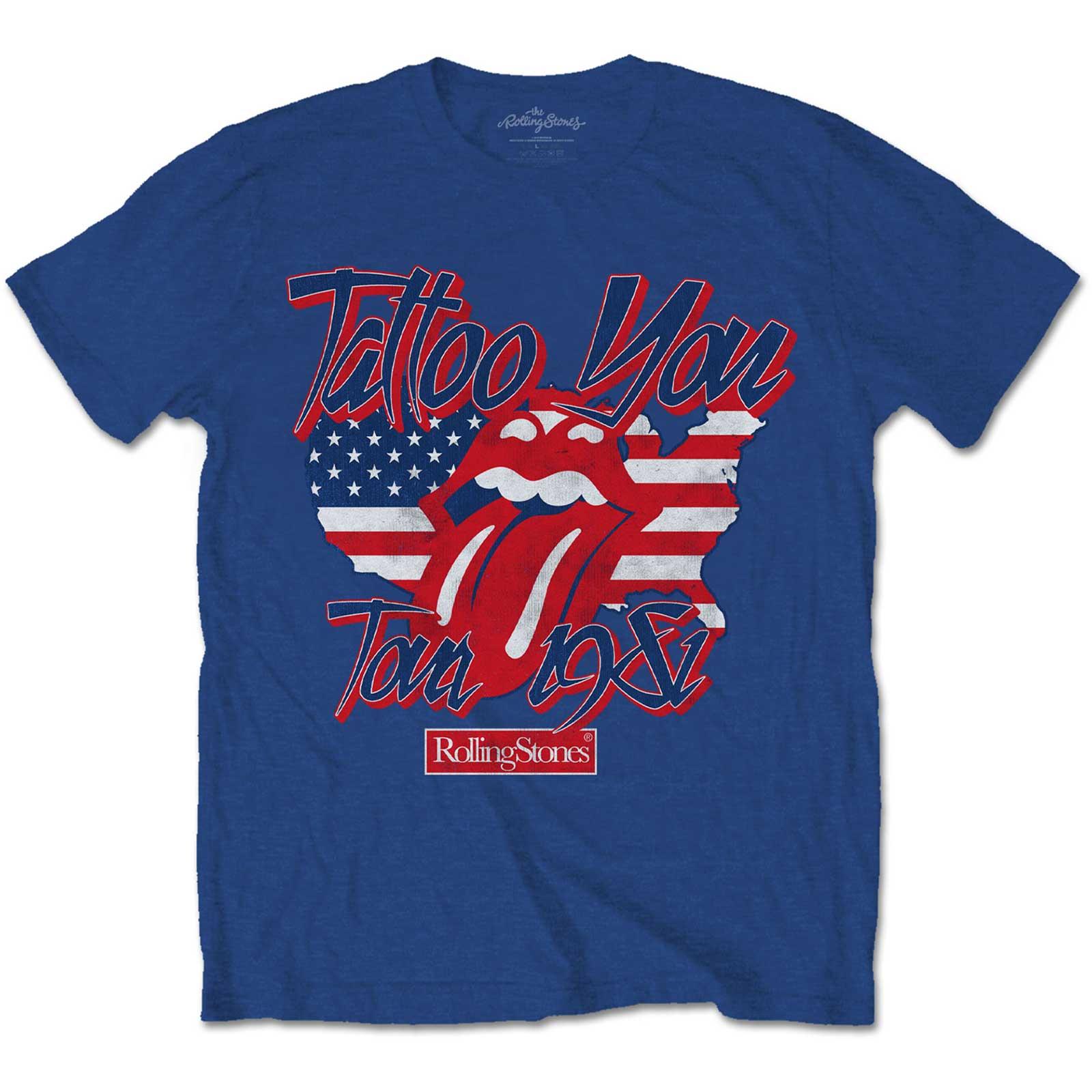 (ローリング・ストーンズ) The Rolling Stones オフィシャル商品 ユニセックス Tattoo You Americana Tシャツ 半袖 トップス 【海外通販】