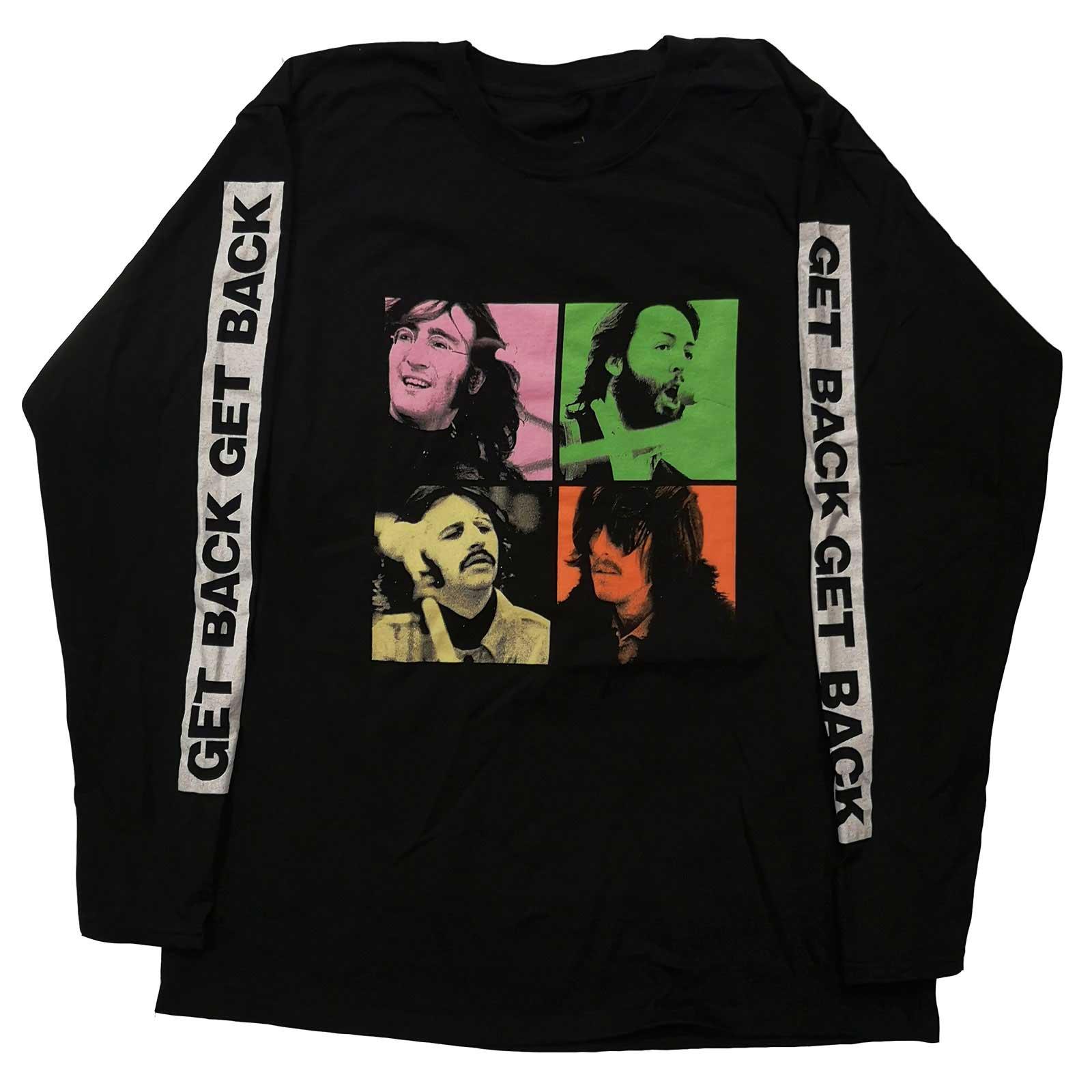 (ザ・ビートルズ) The Beatles オフィシャル商品 ユニセックス Get Back Studio Shots Tシャツ 長袖 トップス 【海外通販】