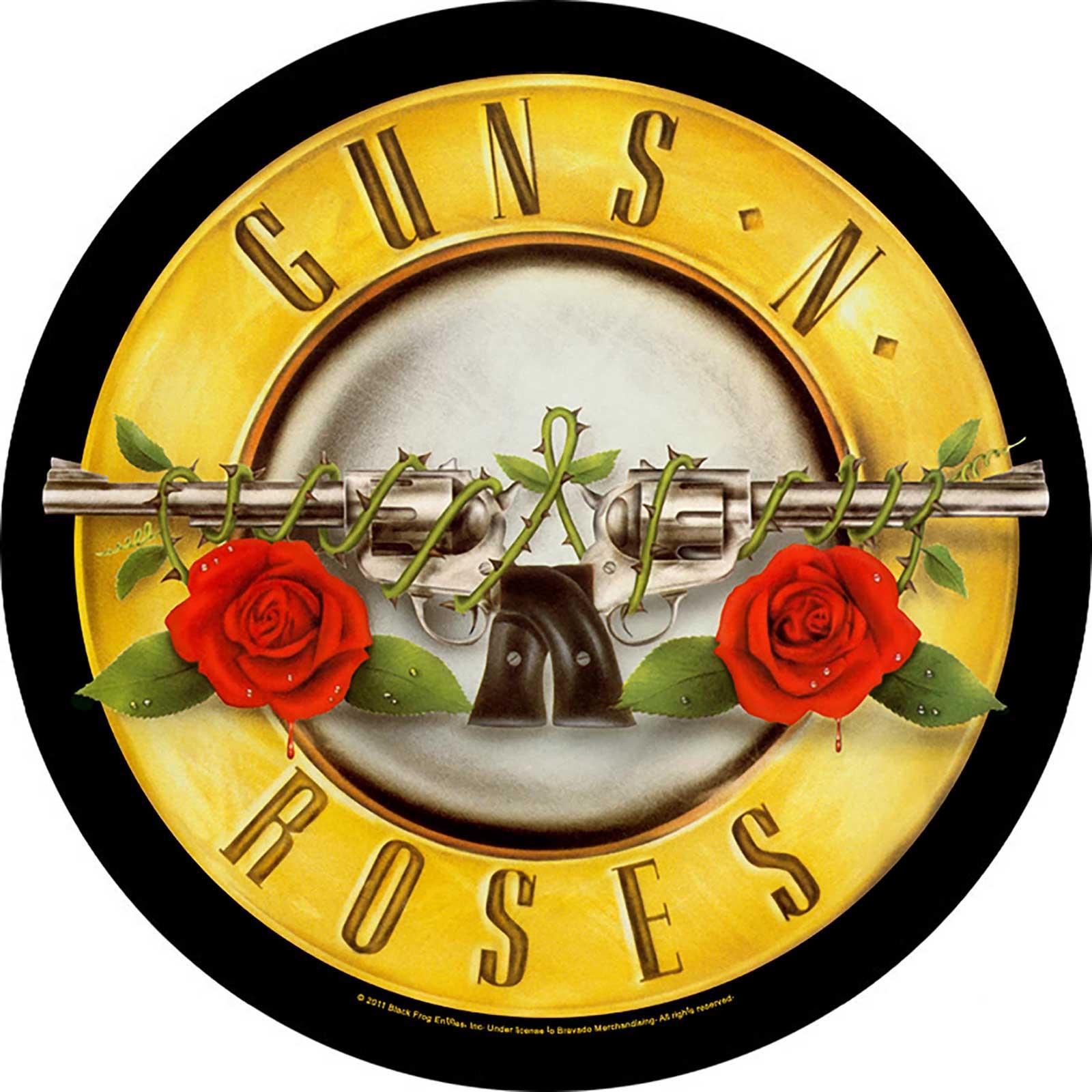 (ガンズ・アンド・ローゼズ) GuNs N Roses オフィシャル商品 Bullet ロゴ ワッペ ...