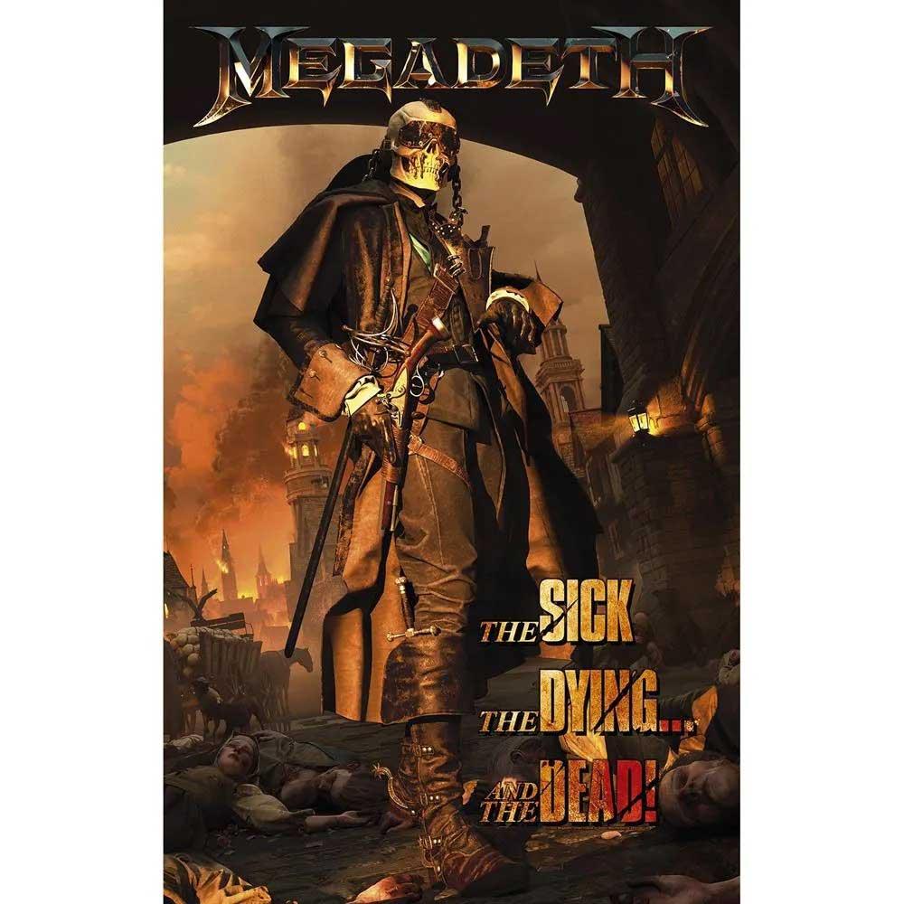 (メガデス) Megadeth オフィシャル商品 The Sick. The Dying And The Dead テキスタイルポスター 布製 ..